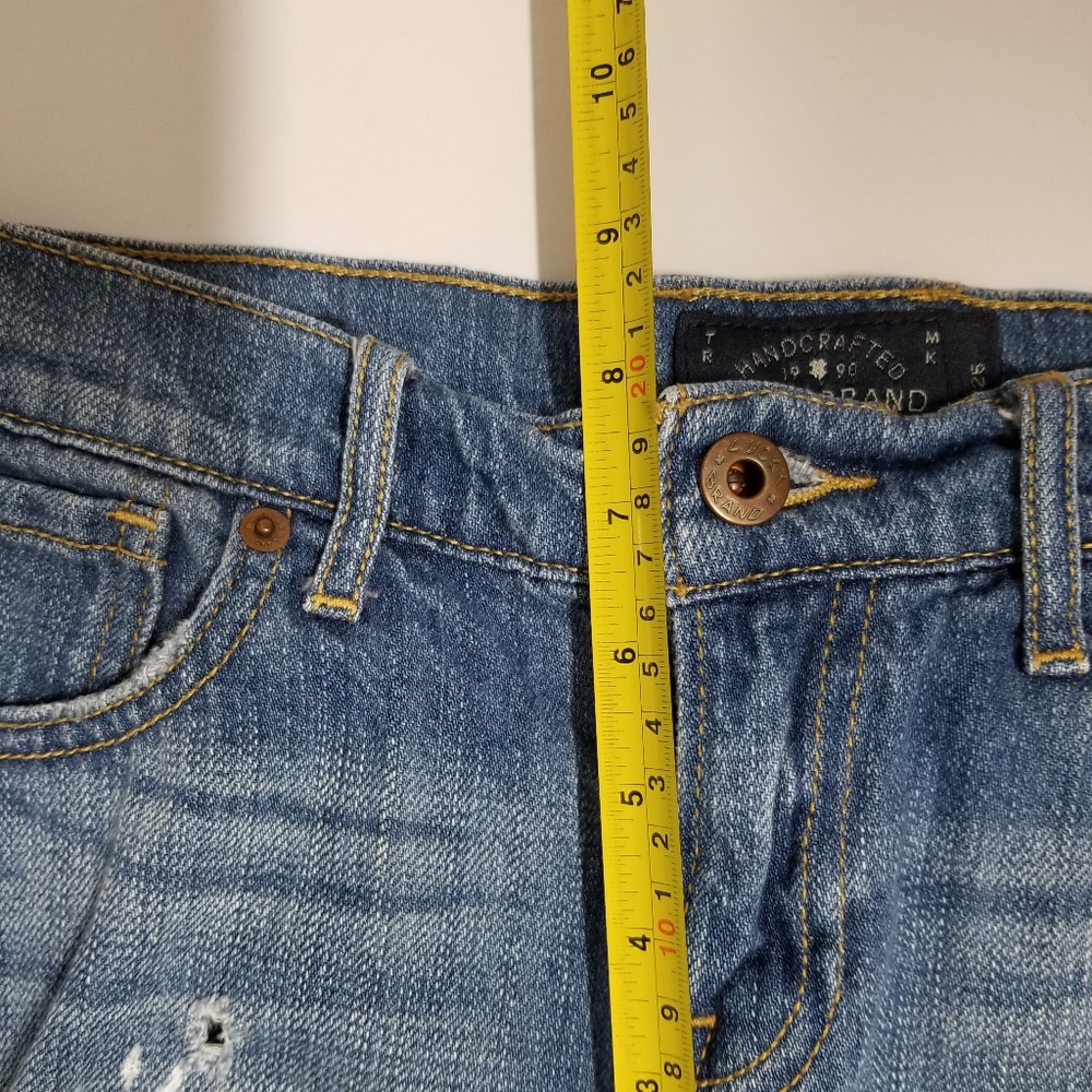 Lucky Brand Malibu Blue Denim Distressed Cut-off Jean Shorts 25 - Picture 13 of 14